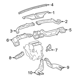Toyota OE - Instrument Panel - Ducts