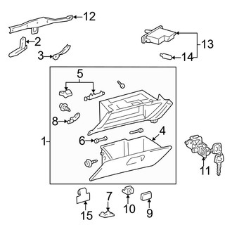 Toyota OE - Instrument Panel - Glove Box
