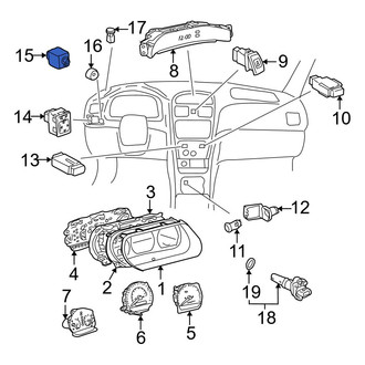 Toyota OE - Instrument Panel Dimmer Switch