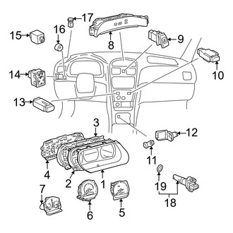 Toyota OE - Instrument Panel - Cluster & Switches