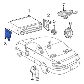 Toyota OE - Left Radio Bracket