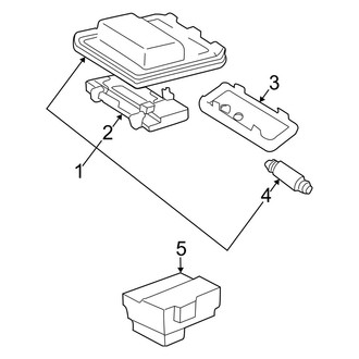 Toyota OE - Overhead Console (Coupe)
