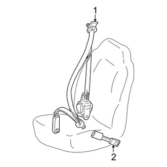 Toyota OE - Restraint Systems - Front Seat Belts (Coupe)