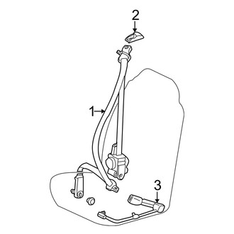 Toyota OE - Restraint Systems - Front Seat Belts (Convertible)
