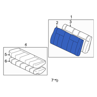 Toyota OE - Rear Seat Back Cushion Cover