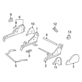 Toyota OE - Seats & Tracks - Tracks & Components (Passenger Seat)