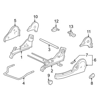 Toyota OE - Seats & Tracks - Tracks & Components (Manual Driver Seat)