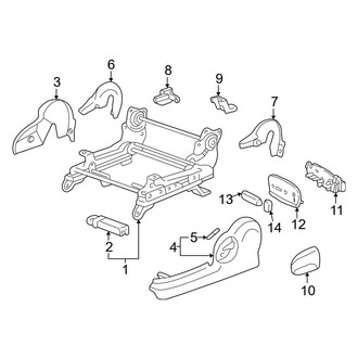 Toyota OE - Seats & Tracks - Tracks & Components (Power Driver Seat)