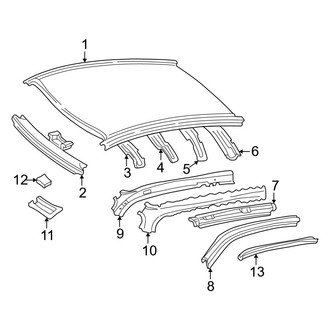Toyota OE - Roof & Components (W/O Sunroof), (Coupe)
