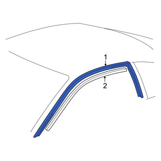 Toyota OE - Right Roof Drip Molding