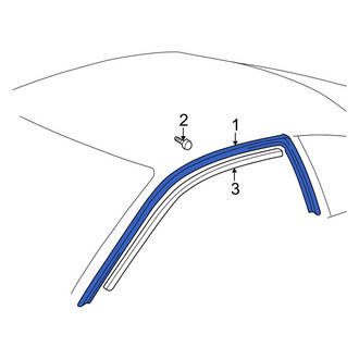 Toyota OE - Left Roof Drip Molding