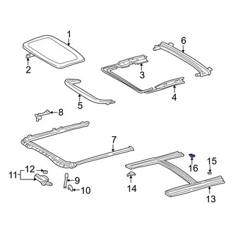 Toyota OE - Sunroof Stopper