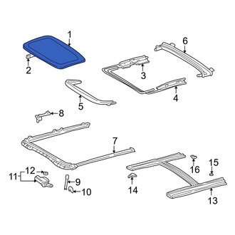 Toyota OE - Sunroof Glass