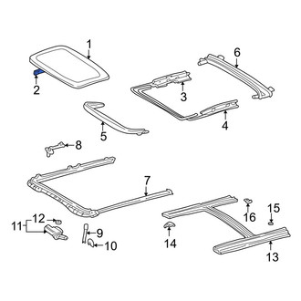 Toyota OE - Sunroof Molding