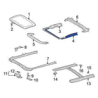 Toyota OE - Left Sunroof Cable