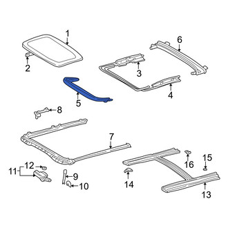 Toyota OE - Sunroof Deflector