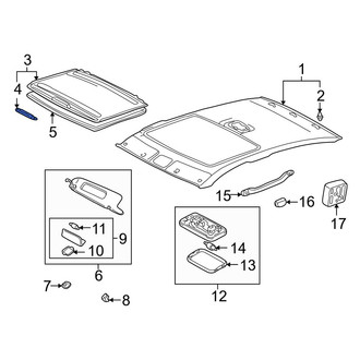 Toyota OE - Sunroof Handle