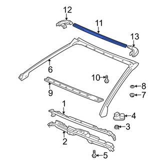 Toyota OE - Center Windshield Molding