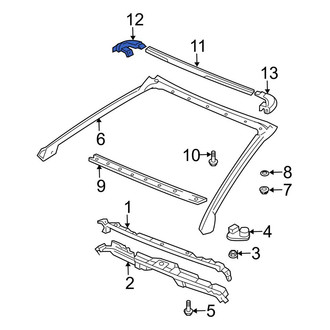 Toyota OE - Right Windshield Molding