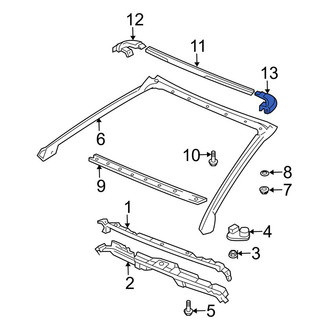 Toyota OE - Left Windshield Molding