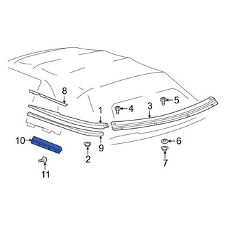 Toyota OE - Left Convertible Top Seal