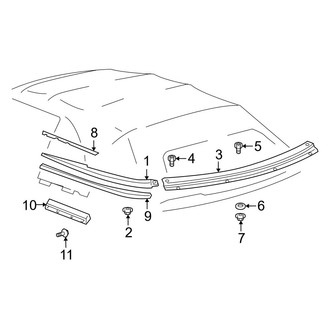 Toyota OE - Convertible/Soft Top - Exterior Trim (Convertible)
