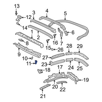 Toyota OE - Roof Opening Trim Bracket