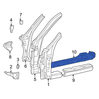 Toyota OE - Right Rocker Panel Reinforcement