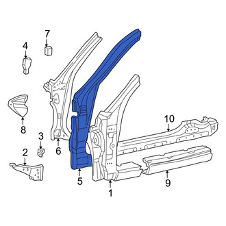 Toyota OE - Left Body A-Pillar Reinforcement