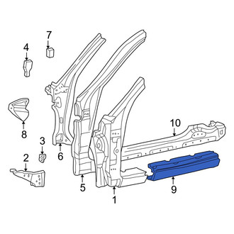 Toyota OE - Left Outer Rocker Panel