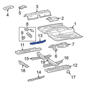 Toyota OE - Right Rocker Panel Reinforcement