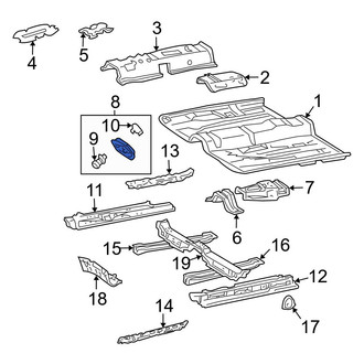 Toyota OE - Front Foot Rest