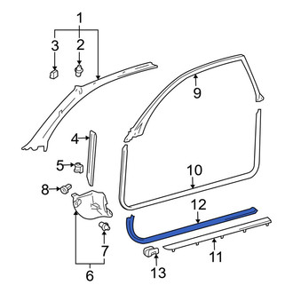 Toyota OE - Right Inner Door Sill Plate