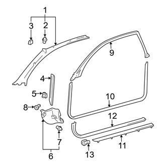 Toyota OE - Pillars, Rocker & Floor - Interior Trim (Coupe)