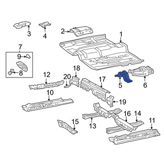 Toyota OE - Rear Right Forward Floor Pan Reinforcement