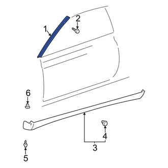 Toyota OE - Left Roof Drip Molding