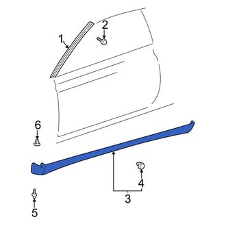 Toyota OE - Left Rocker Panel Guard