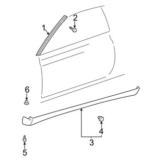 Toyota OE - Pillars, Rocker & Floor - Exterior Trim (Convertible)