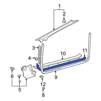 Toyota OE - Left Inner Door Sill Plate