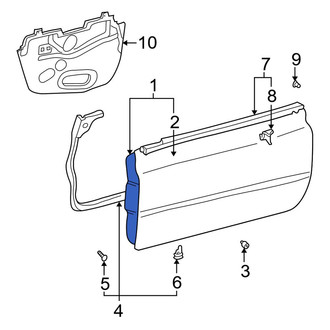Toyota OE - Front Left Door Shell