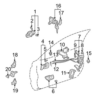 Toyota OE - Door - Lock & Hardware