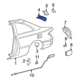 Toyota OE - Left Quarter Panel Reinforcement