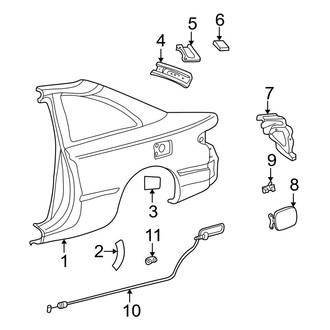 Toyota OE - Quarter Panel & Components (Coupe)