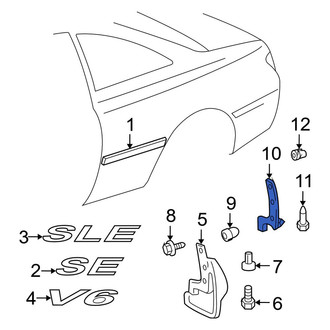 Toyota OE - Rear Left Side Body Trim Protector