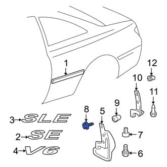 Toyota OE - Mud Flap Screw