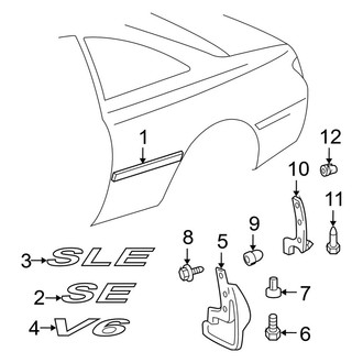 Toyota OE - Quarter Panel - Exterior Trim (Coupe)