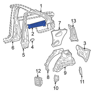 Toyota OE - Left Quarter Panel Reinforcement