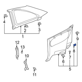 Toyota OE - Grille Reinforcement Clip