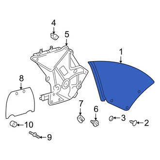 Toyota OE - Rear Left Quarter Glass
