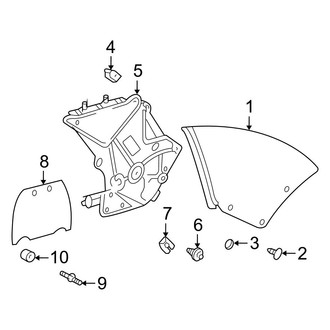 Toyota OE - Quarter Panel - Glass (Convertible)